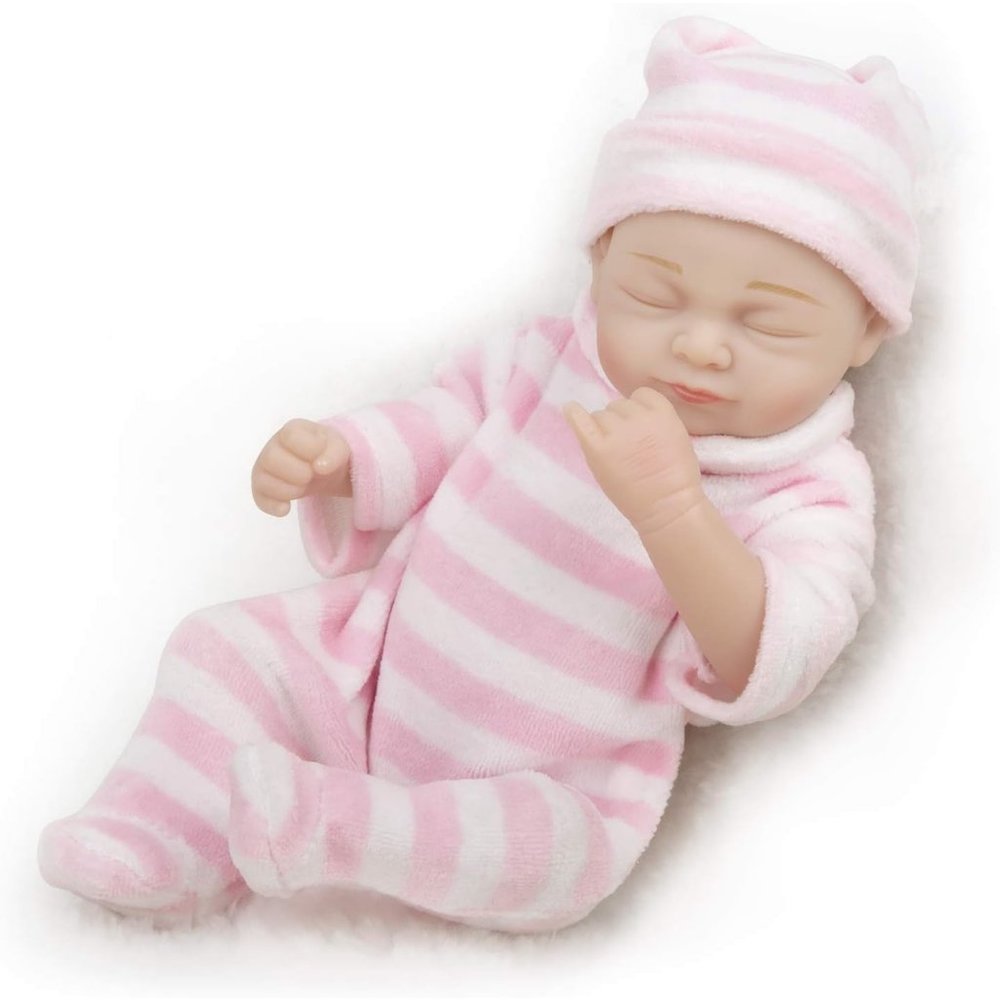 10" Newborn Baby Realike Handmade Lifelike Silicone Vinyl Weighted Alive Baby
